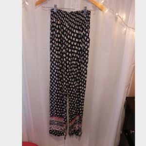 Boho flowy print pants